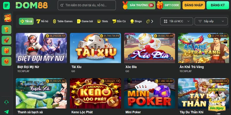 Dom88 là điểm chơi online hấp dẫn